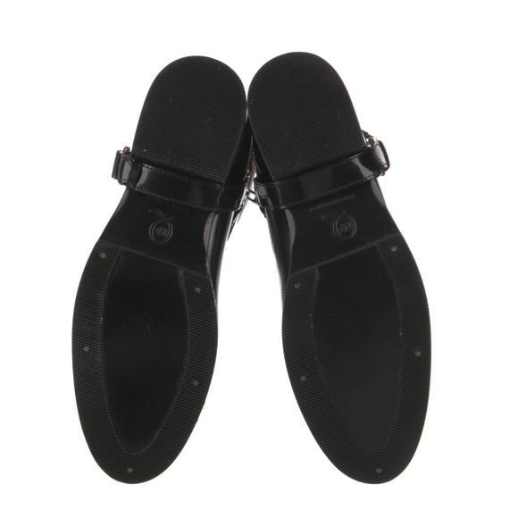 McQ ALEXANDER MCQUEEN Patent Leather Chain Halter Riding Boots - Picture 4 of 4